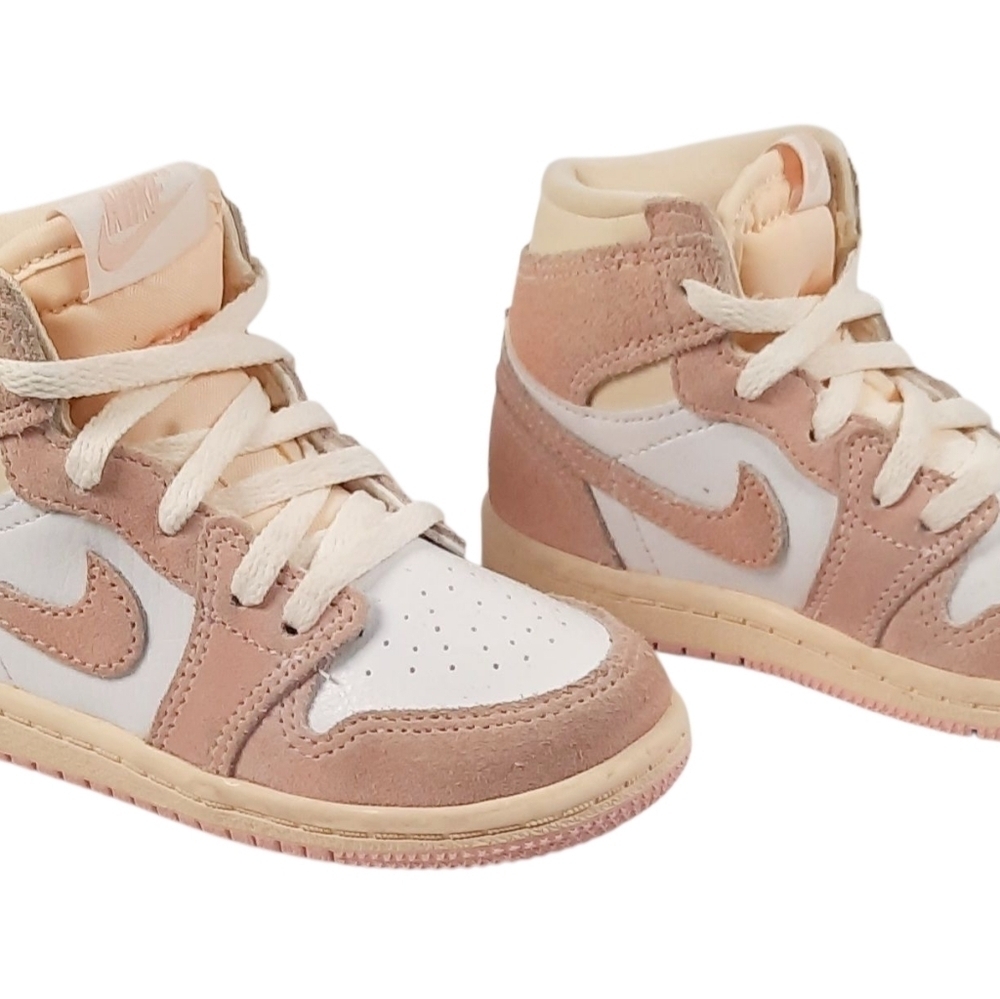 [FD2598-600] Preschool Jordan Retro 1 High OG 'Washed Pink (TD)" 7.5C - Picture 4 of 5